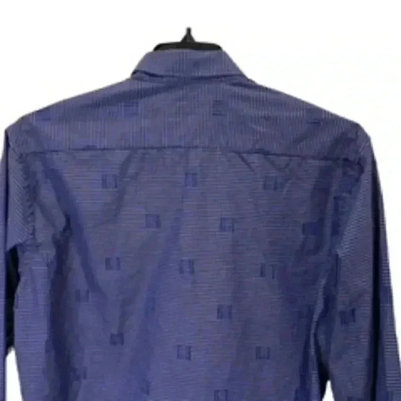 Marco Brunelli Long Sleeve Button Up Shirt‎ W/ Contrasting flip Cuffs Mens Sz XL - Picture 2 of 10